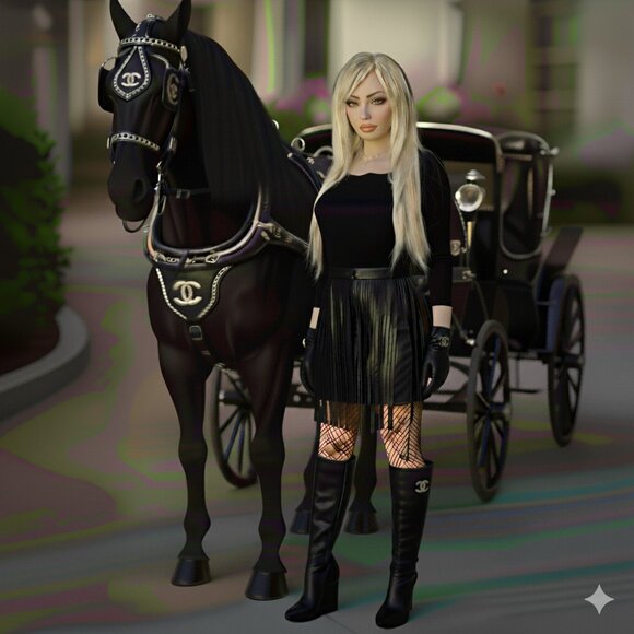 Chanel Calfskin Leather Fringe Skirt - Picture 4 of 4